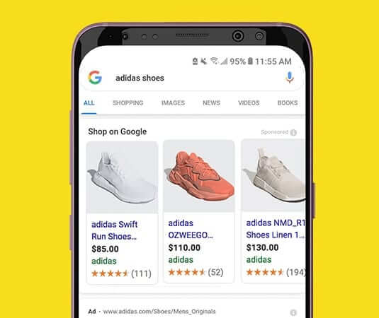 google shopping products gallery